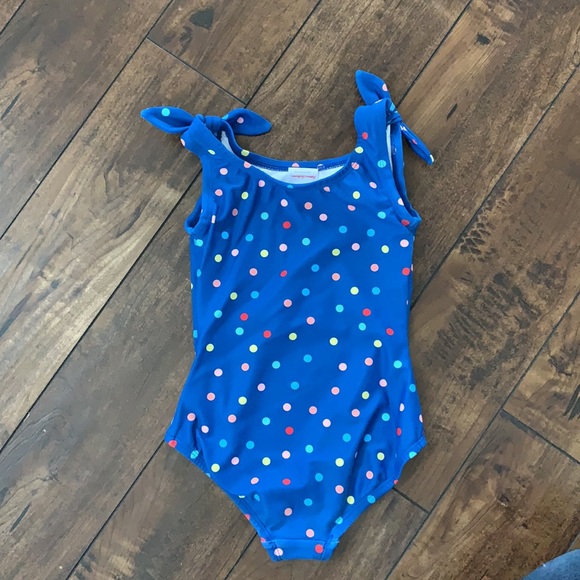 Hanna Andersson One Piece Swim Suit Baltic Blue - Picture 2 of 3